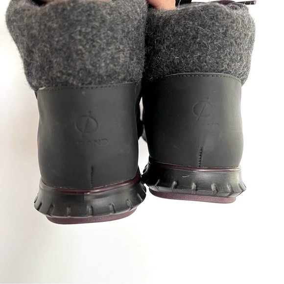 Cole Haan Women's Zerogrand Hiker Waterproof Boots Black Elderberry Size 7 - Picture 9 of 15